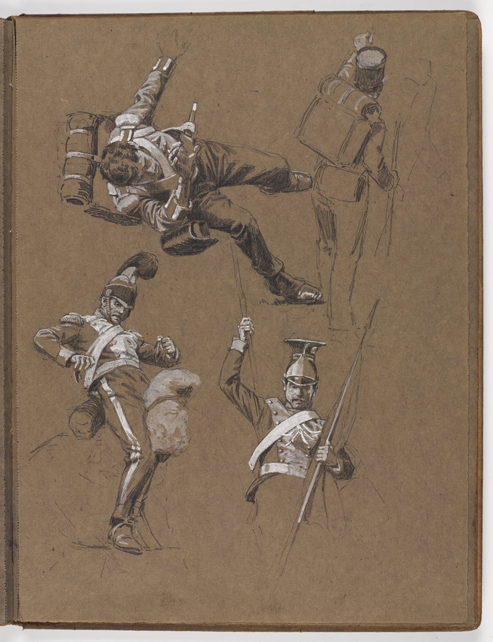Studier för oljemålningen, ?Flaggan: Albuhera, 16 maj 1811? av William Barnes Wollen