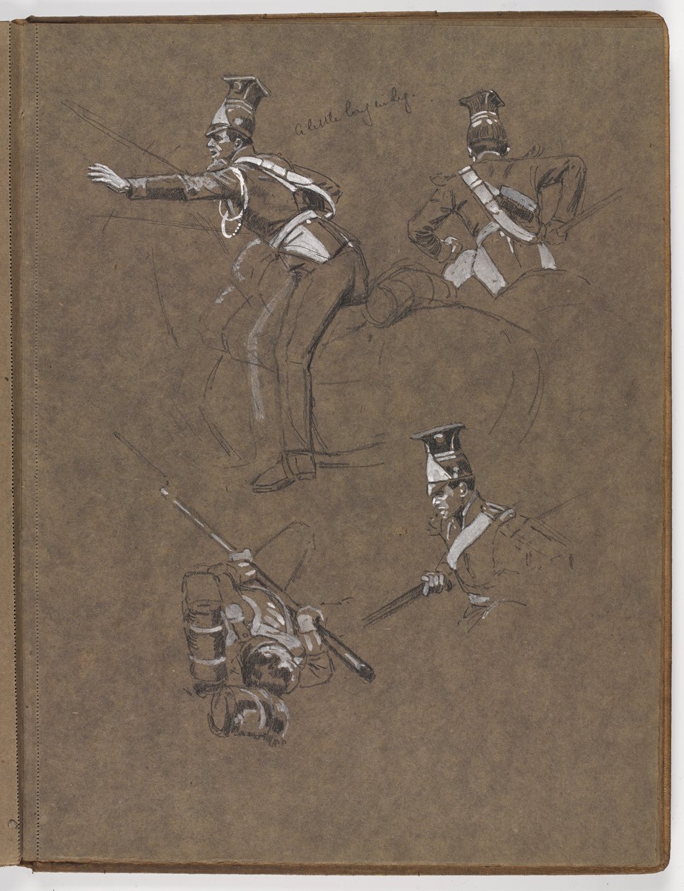 Studier för oljemålningen, ?Flaggan: Albuhera, 16 maj 1811? av William Barnes Wollen