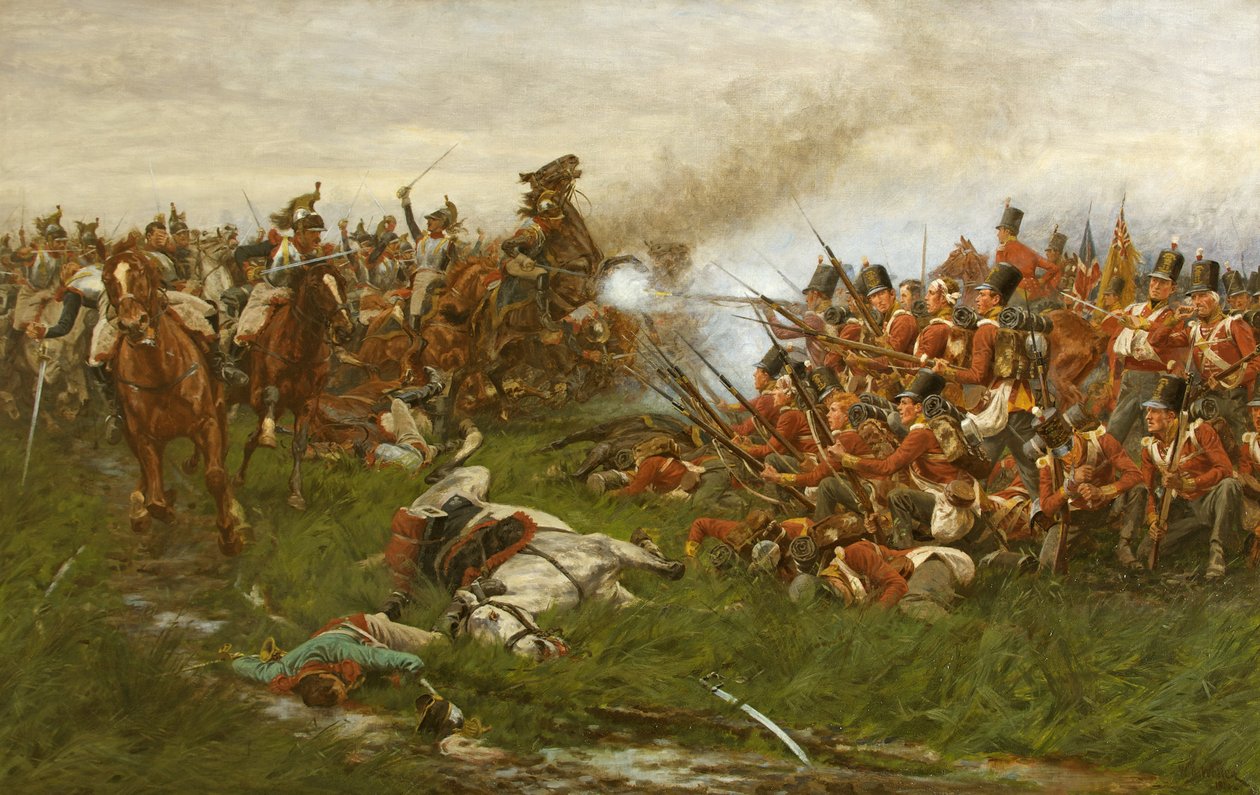 Den 28:e (1st Gloucestershire Regiment) vid Waterloo av William Barnes Wollen