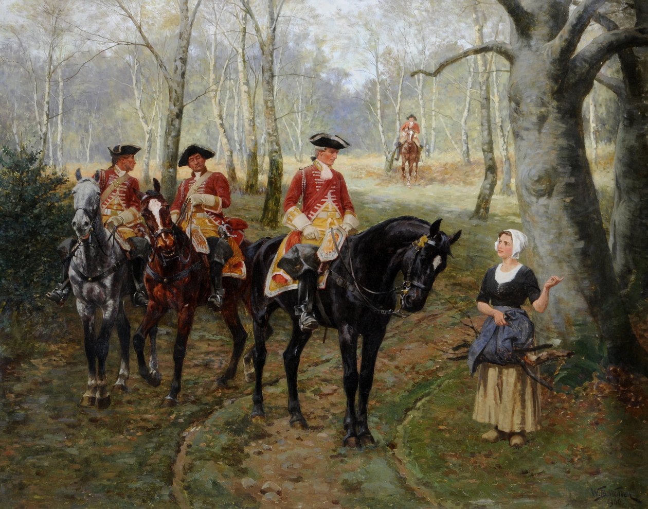 The Patrol, ca 1906 (olja på duk) av William Barnes Wollen
