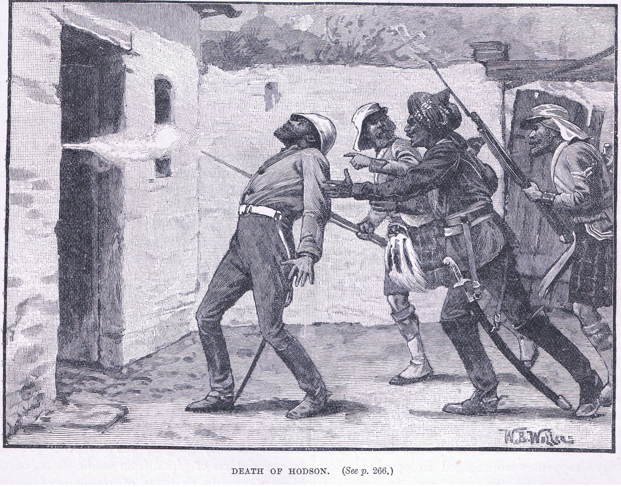 Hodsons död 1858 e.Kr. av William Barnes Wollen