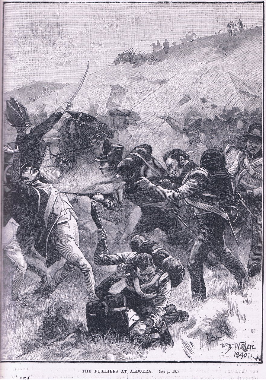 Fusiliers vid Albuera av William Barnes Wollen