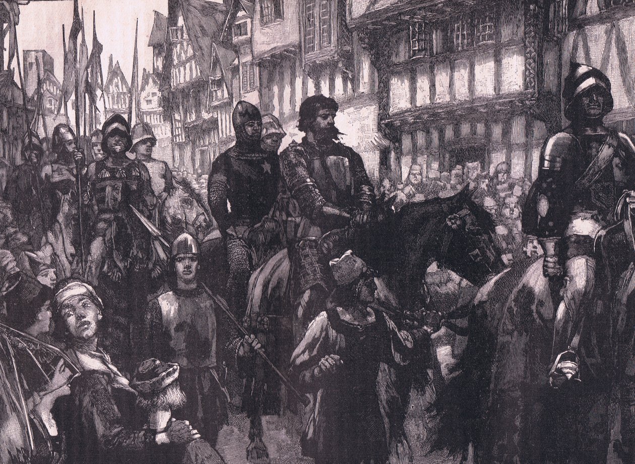 Wallace på väg till Westminster Hall AD 1304 av William Barnes Wollen