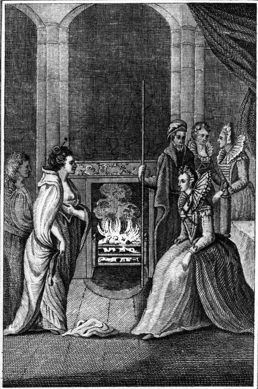 Grana Uile presenterade för drottning Elizabeth, illustration från 