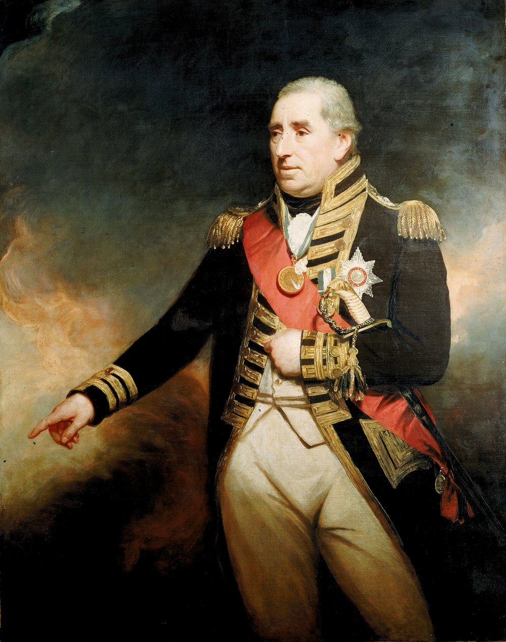 Amiral Sir John Thomas Duckworth (1748-1817), slutet av 1700-talet till början av 1800-talet (oljemålning) av William Beechey