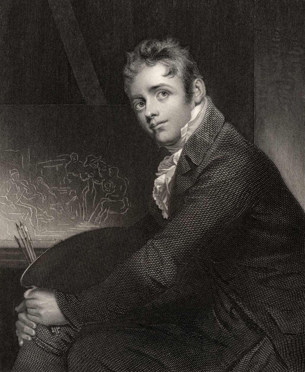 Sir David Wilkie, graverad av H. Robinson, från 