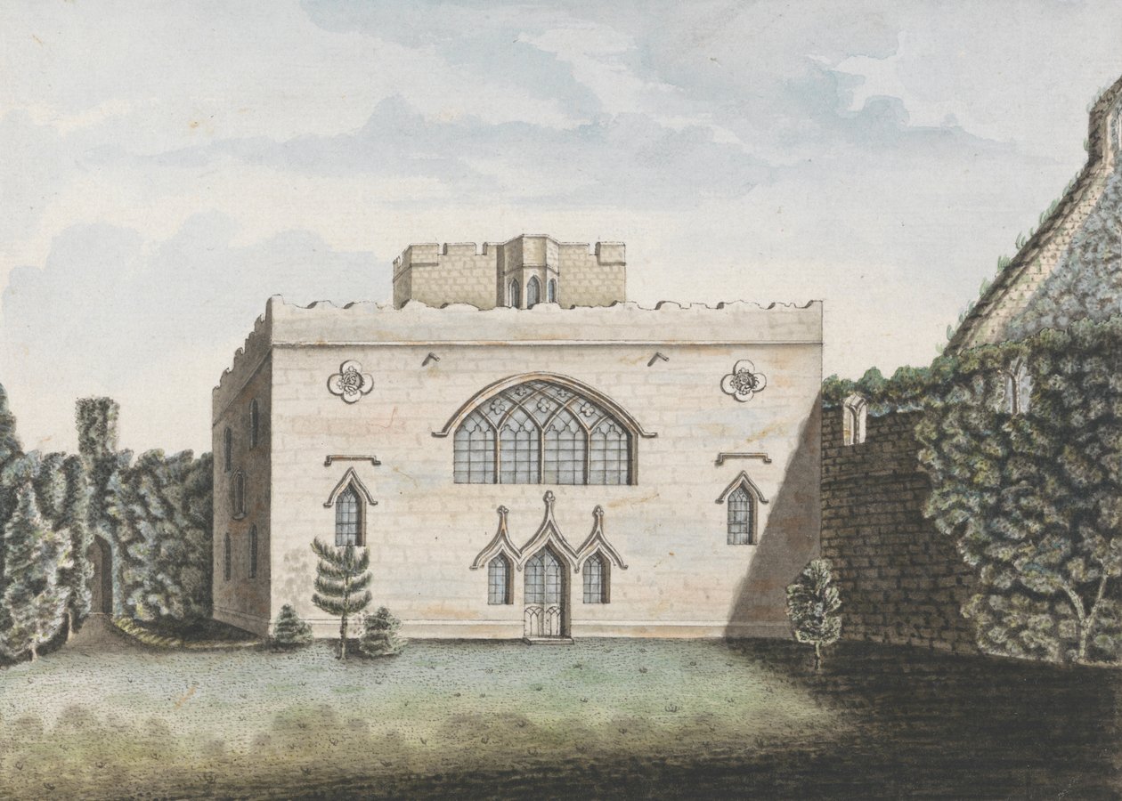 Hulne Priory i Northumberland av William Beilby