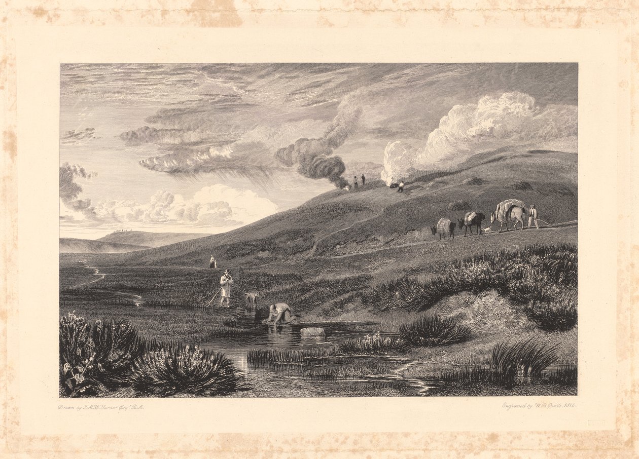 Dartmoor; Källan till Tamar och torklan av William Bernard Cooke
