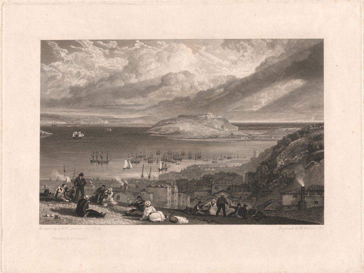 Falmouth, Cornwall av William Bernard Cooke