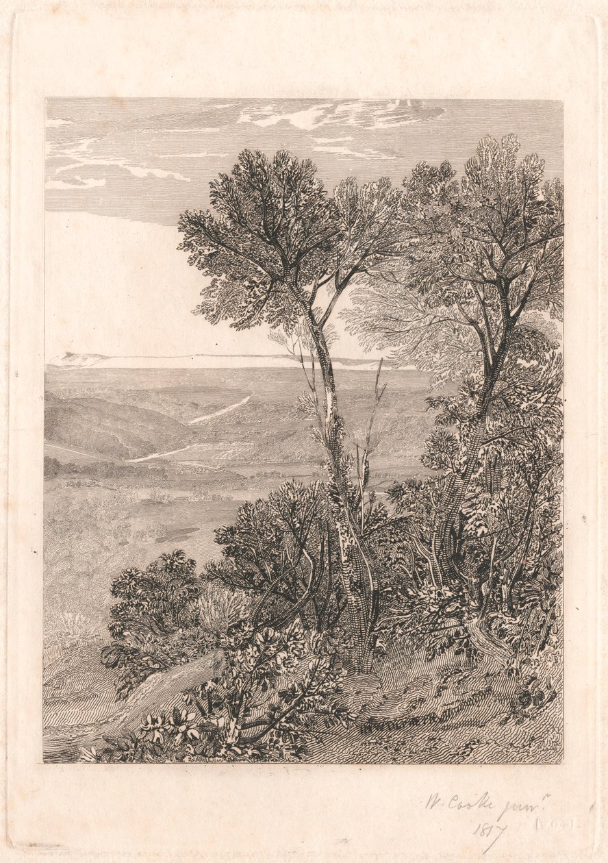 The Vale of Ashburnham, en kopia av den högra halvan av William Bernard Cooke
