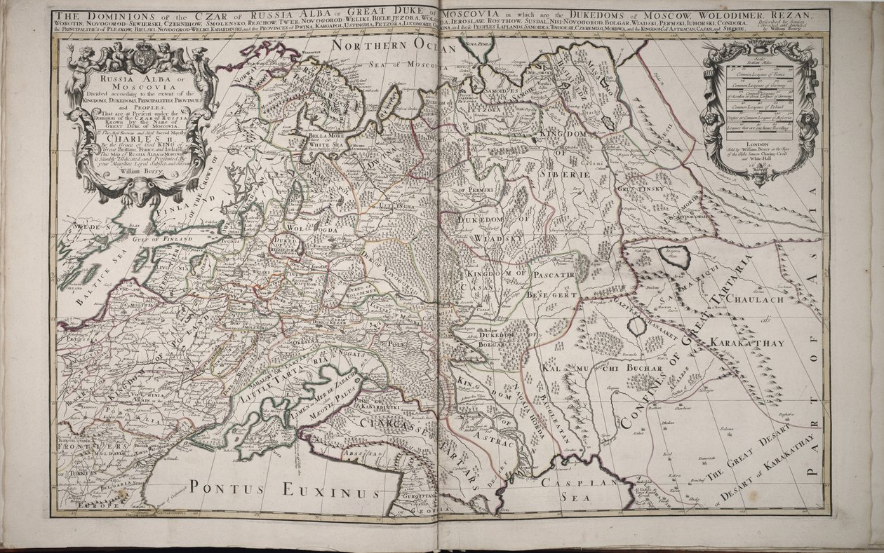 Ryssland Alba, eller Moscovia, 1682 av William Berry