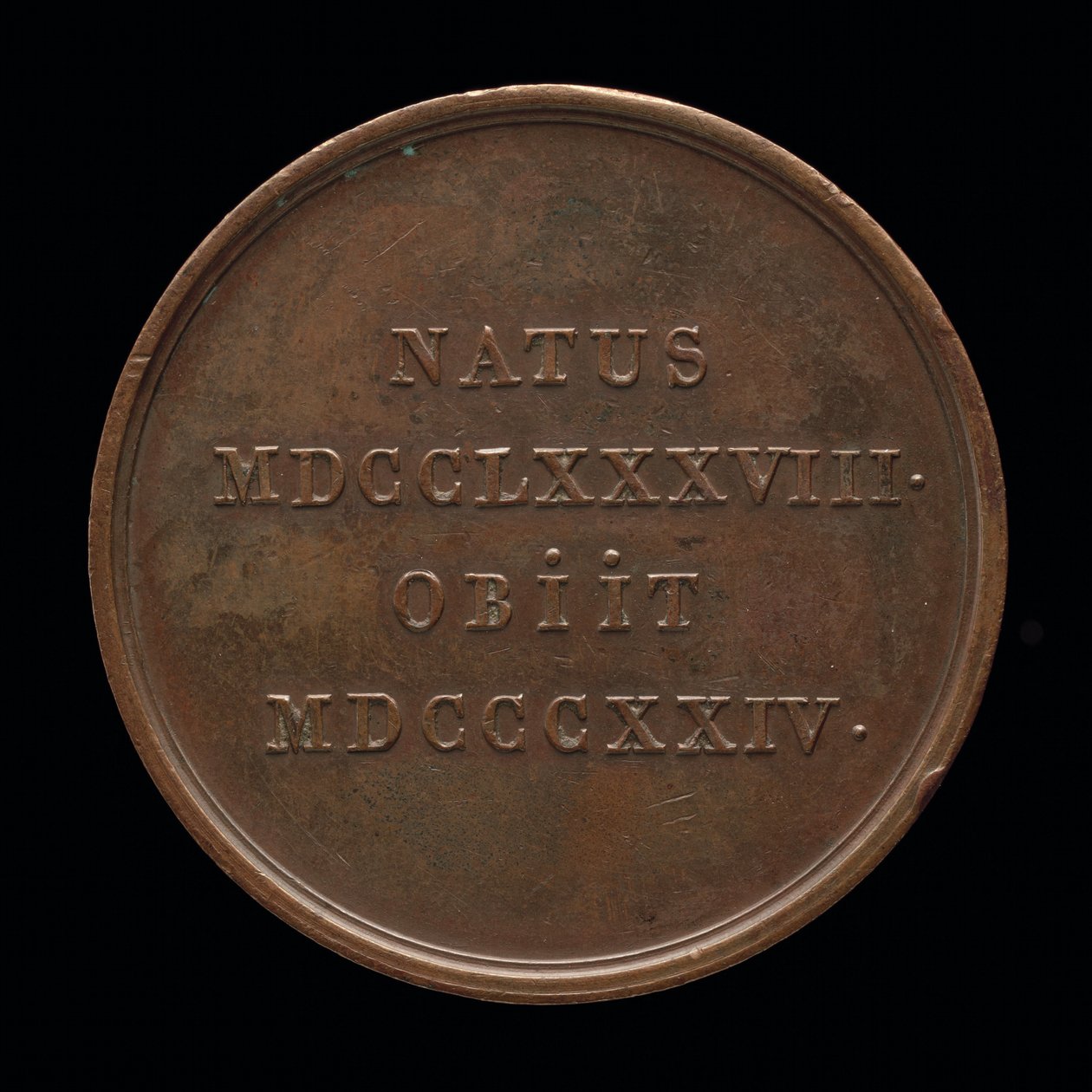 Inskrift [omvänd], 1824. av William Binfield