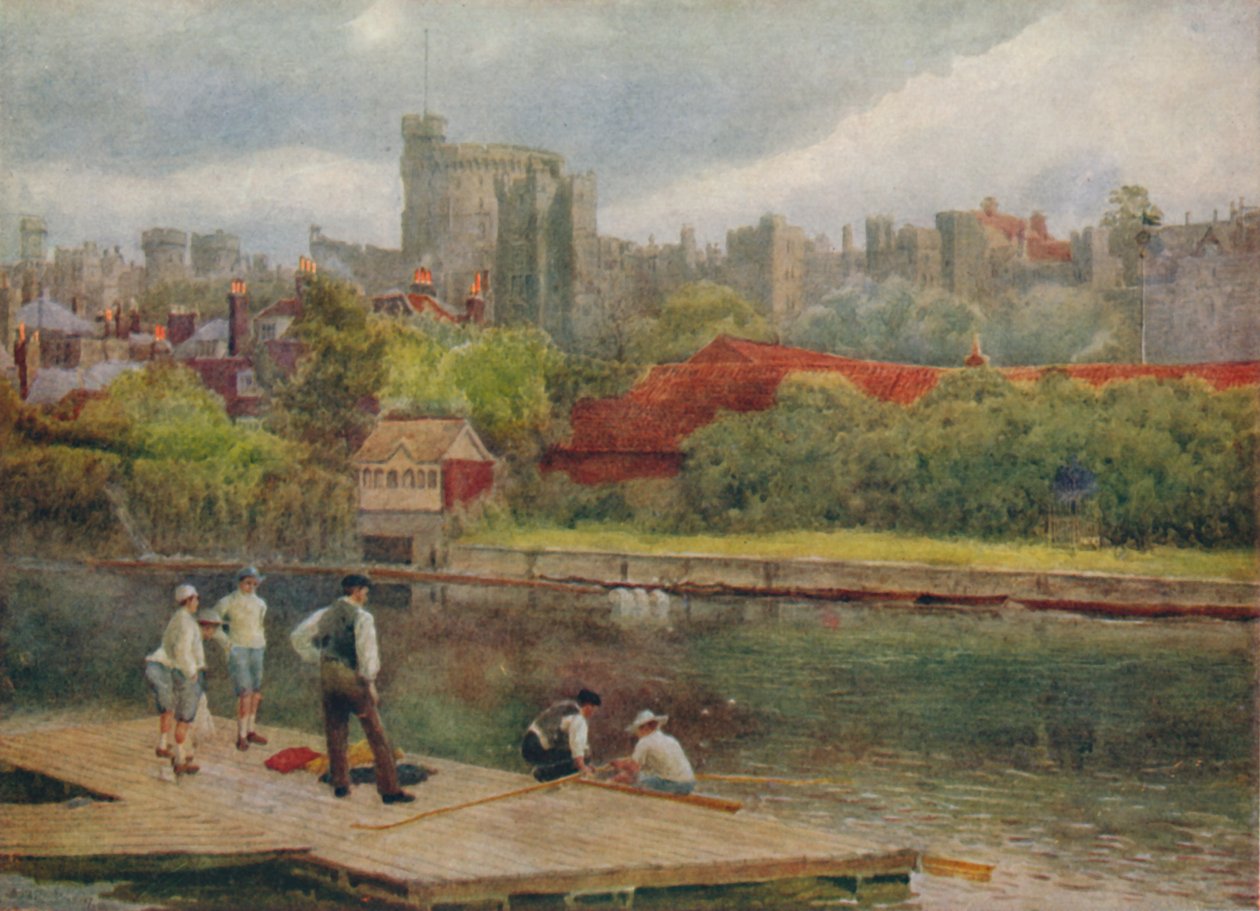 Slottet från flottarna, c1900 av William Biscombe Gardner