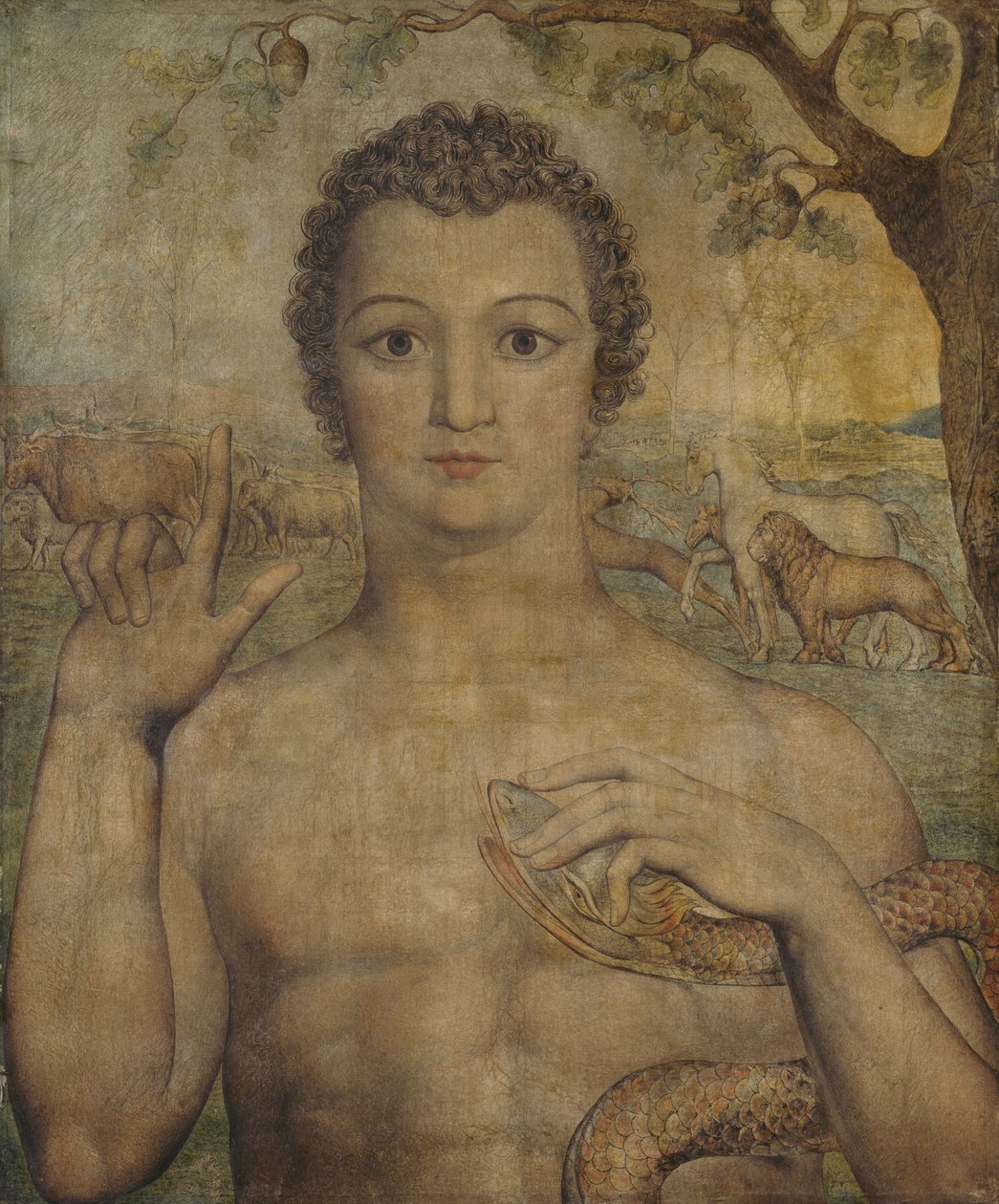 Adam Namnge djuren av William Blake