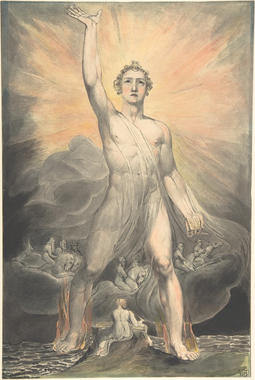 Uppenbarelsens ängel (Uppenbarelseboken, kapitel 10) av William Blake