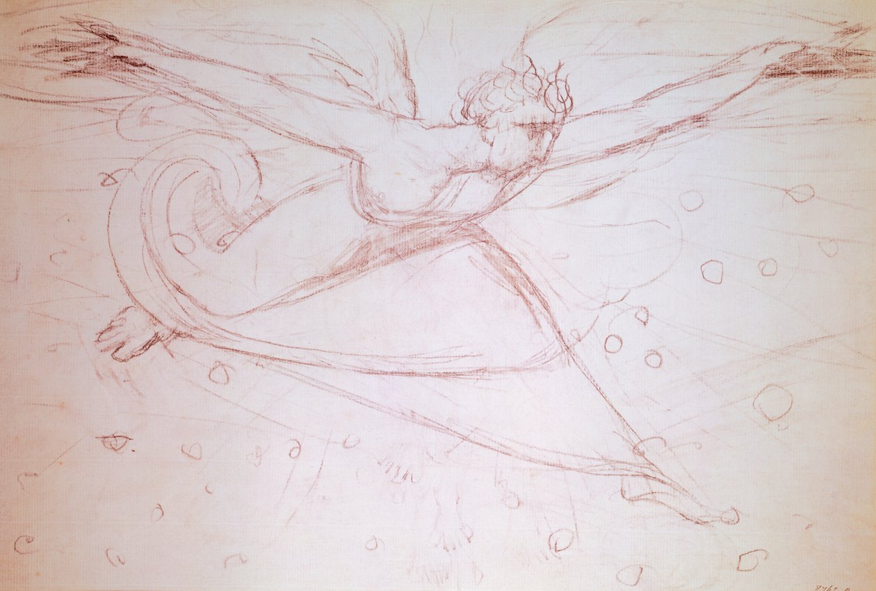 Ängelvandring, teckning av William Blake (1757-1827) av William Blake