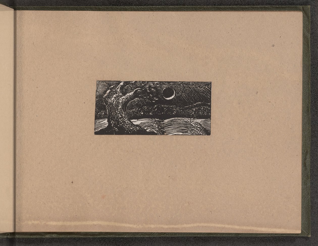 Sprängt träd och tillplattade grödor, 1821. av William Blake