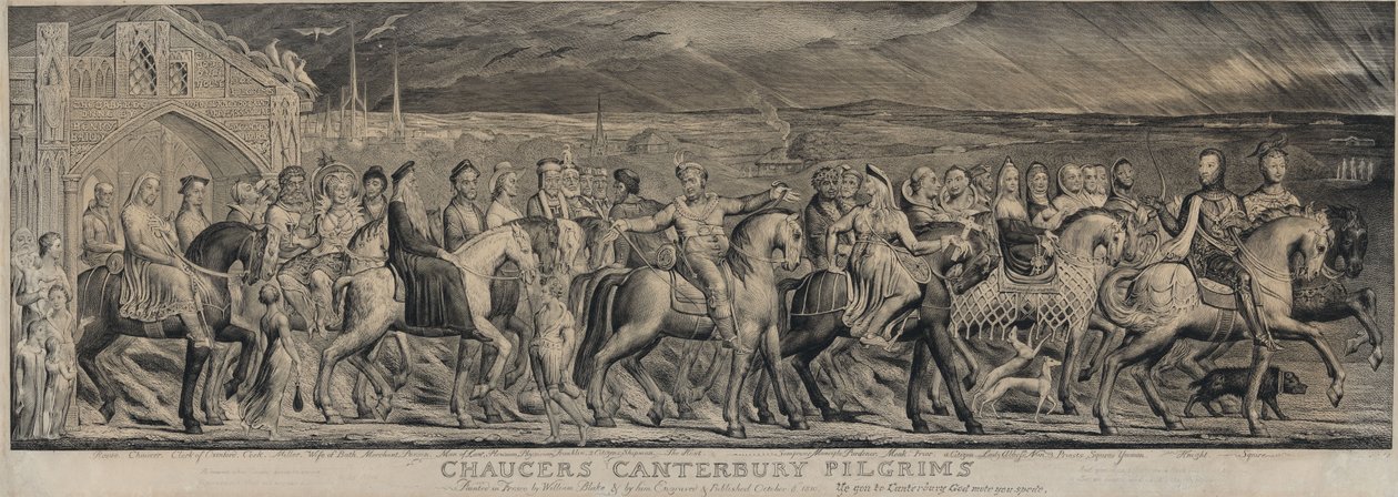 Chaucers Canterbury-pilgrimer av William Blake