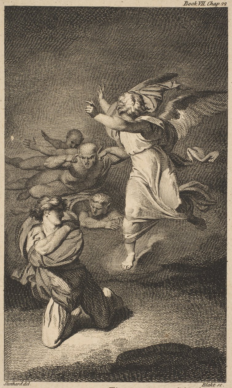 Clarences Dream Shakespeare, Richard III, akt 1, scen 4, 1774. av William Blake
