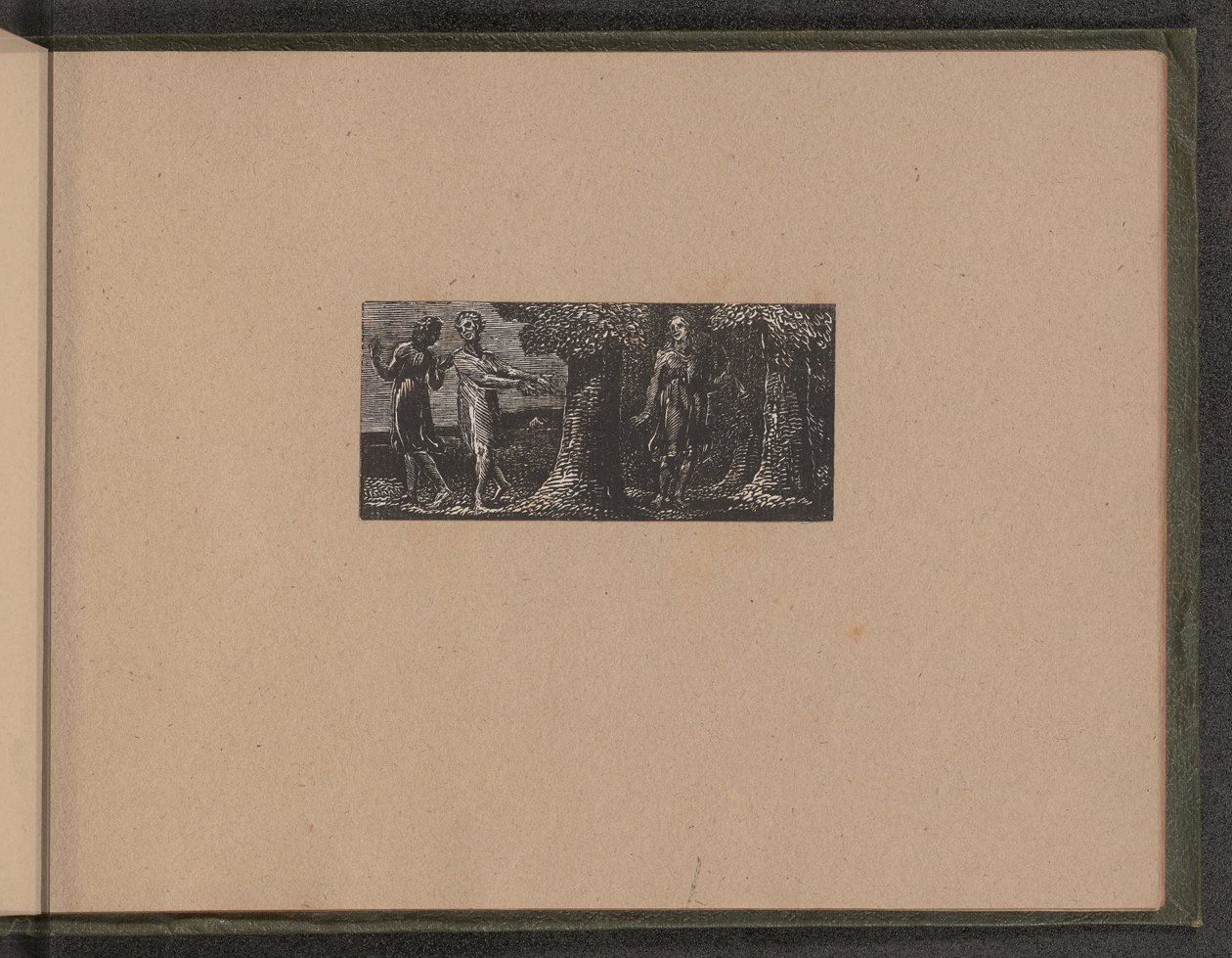 Colinet hånad av två pojkar, 1821. av William Blake