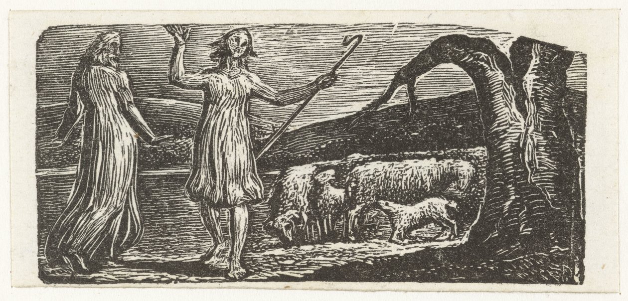 Colinet ger sig sorgset av av William Blake