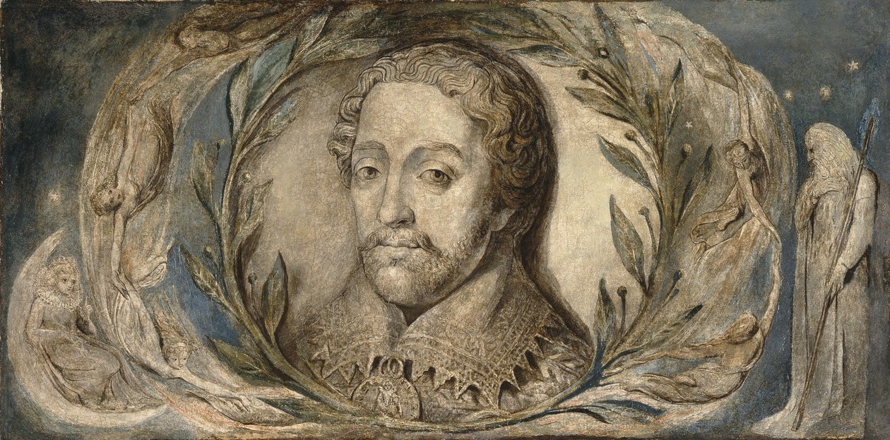 Edmund Spenser, ca 1800-03 (tempera på duk) av William Blake