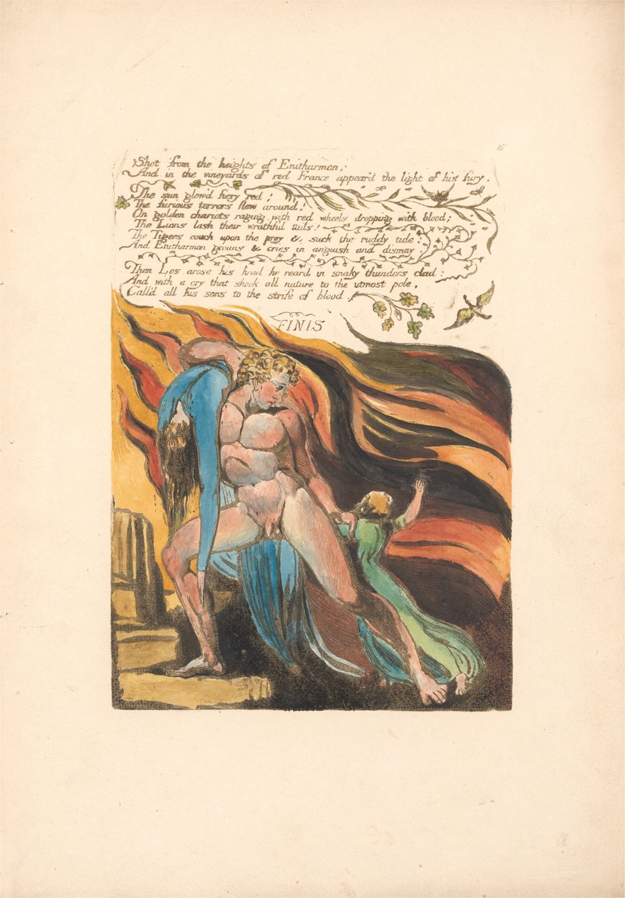 Europa. A Prophecy, Tavla 17, Skott från höjden . . . . (Bentley 18) av William Blake
