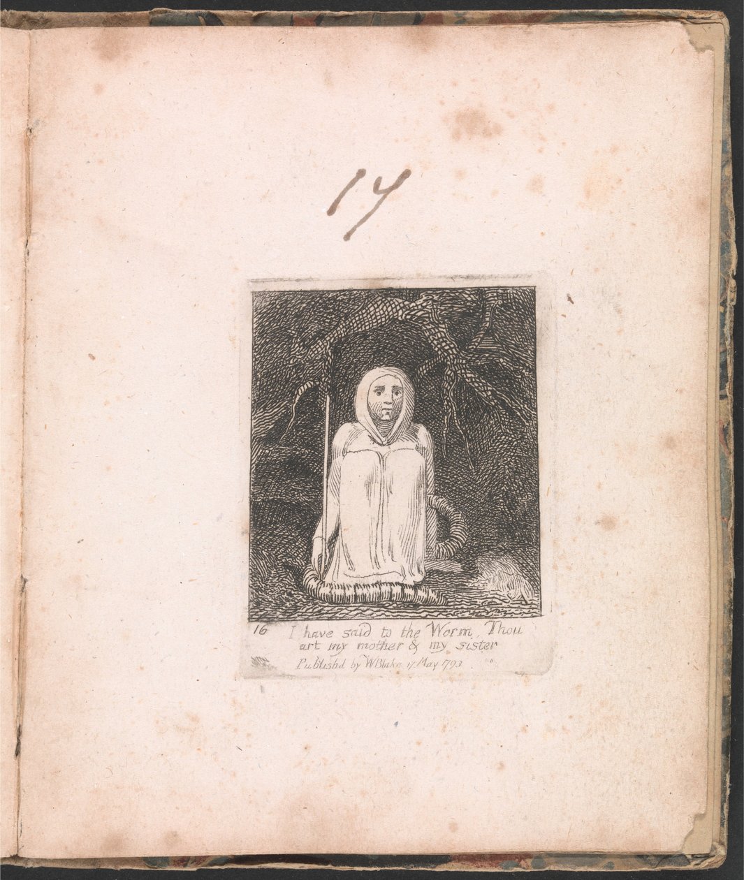 För barn. Paradisets portar, tavla 18, har jag sagt till masken. . . . av William Blake