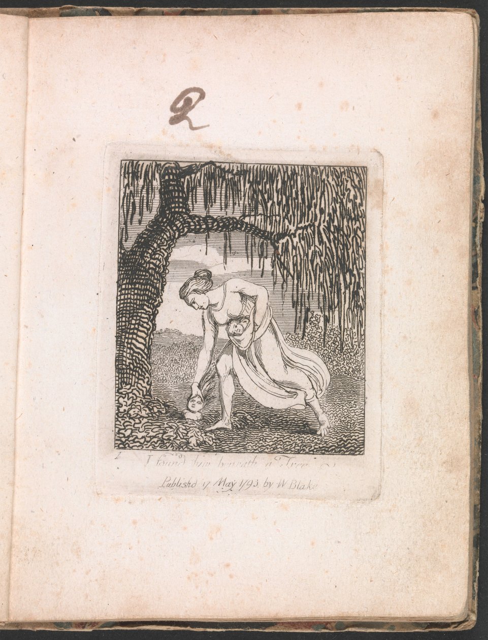 För barn. Paradisets portar, platta 3, jag hittade honom under ett träd av William Blake