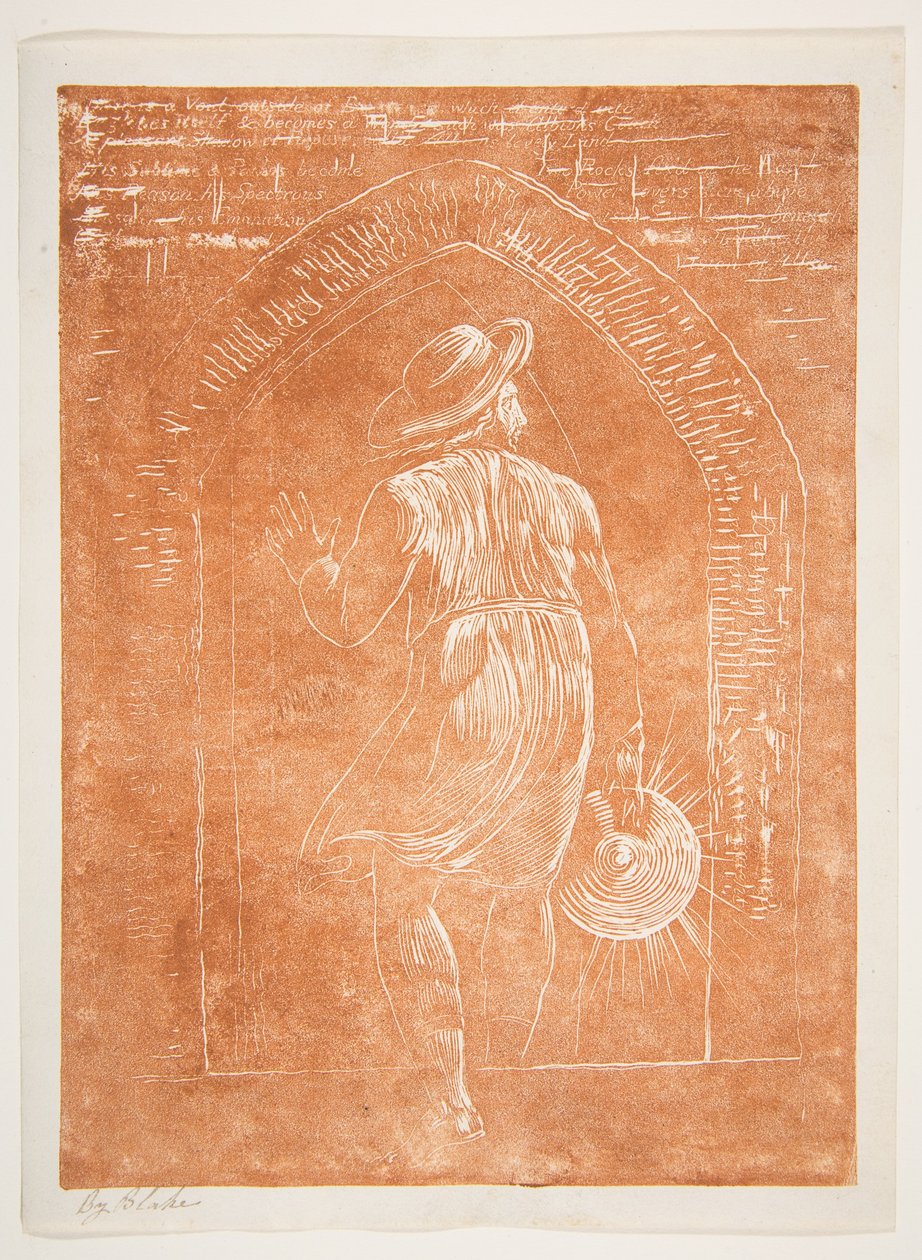 Frontispice till Jerusalem, emanationen från den stora Albion, [ca. 1804-20] . av William Blake