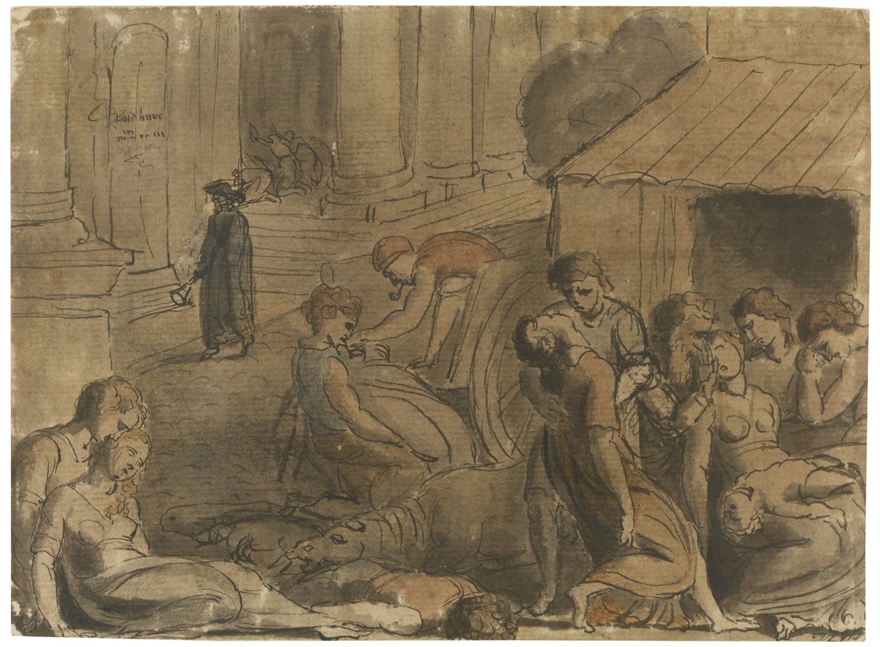 Londons stora pest, ca. 1779 av William Blake