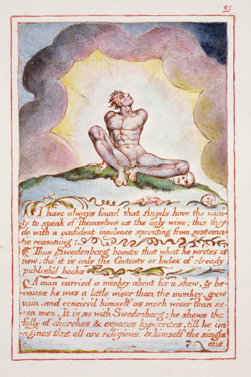 Jag har alltid funnit att änglar har..., illustration och text från 