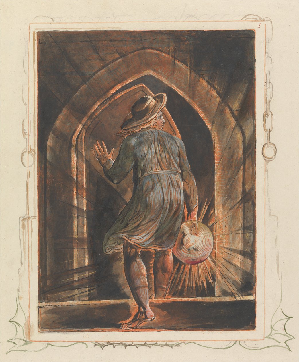 Jerusalem, frontispis (plansch 1) av William Blake