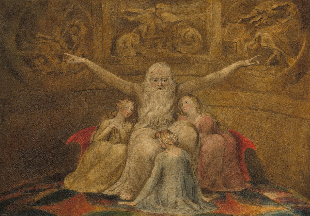 Job och hans döttrar av William Blake