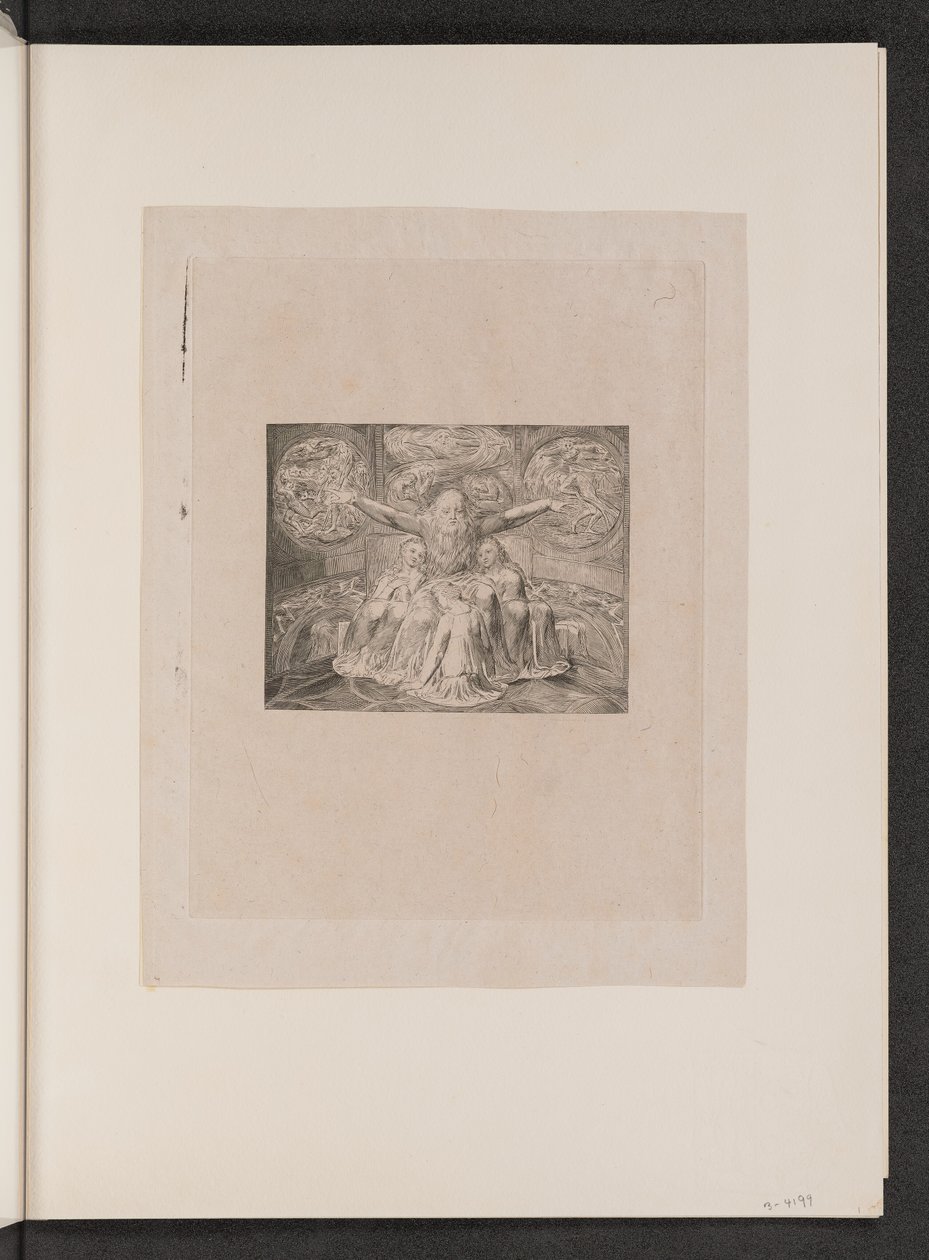 Job och hans döttrar, 1825. av William Blake