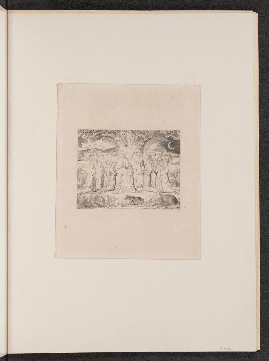 Job och hans familj av William Blake