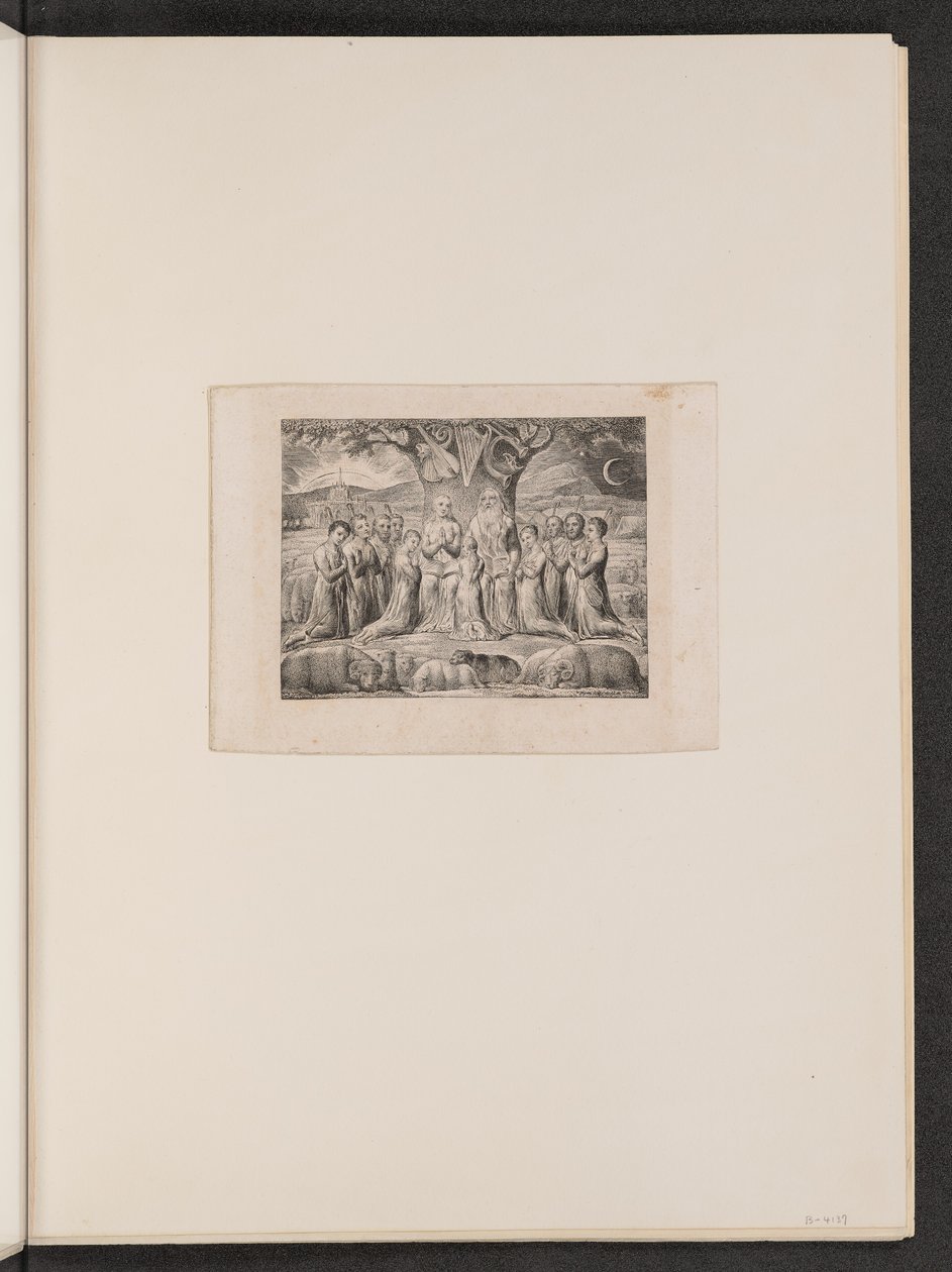 Job och hans familj av William Blake