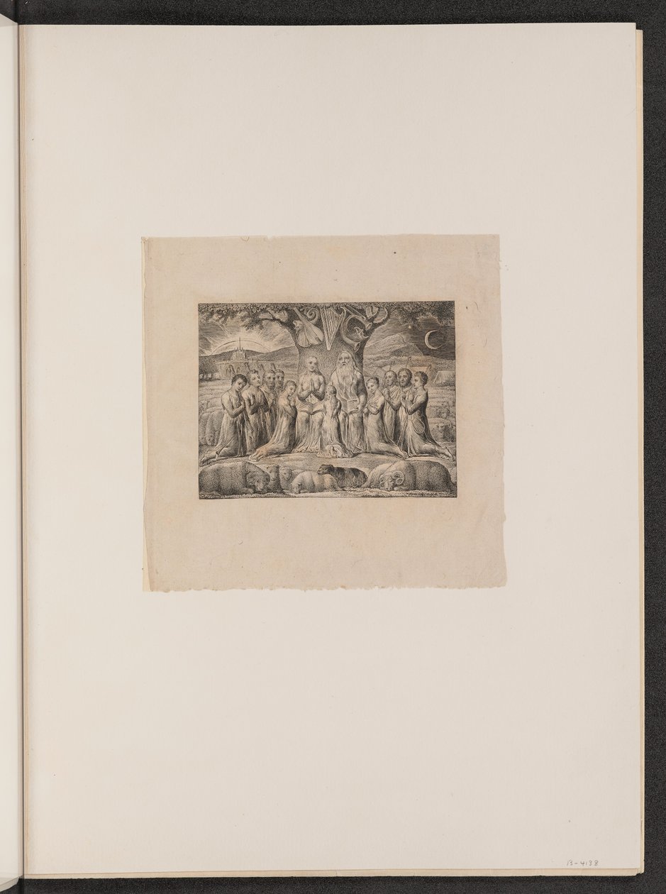 Job och hans familj av William Blake