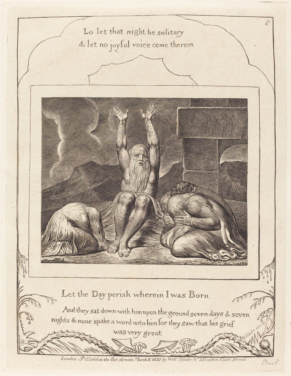 Jobs förtvivlan av William Blake