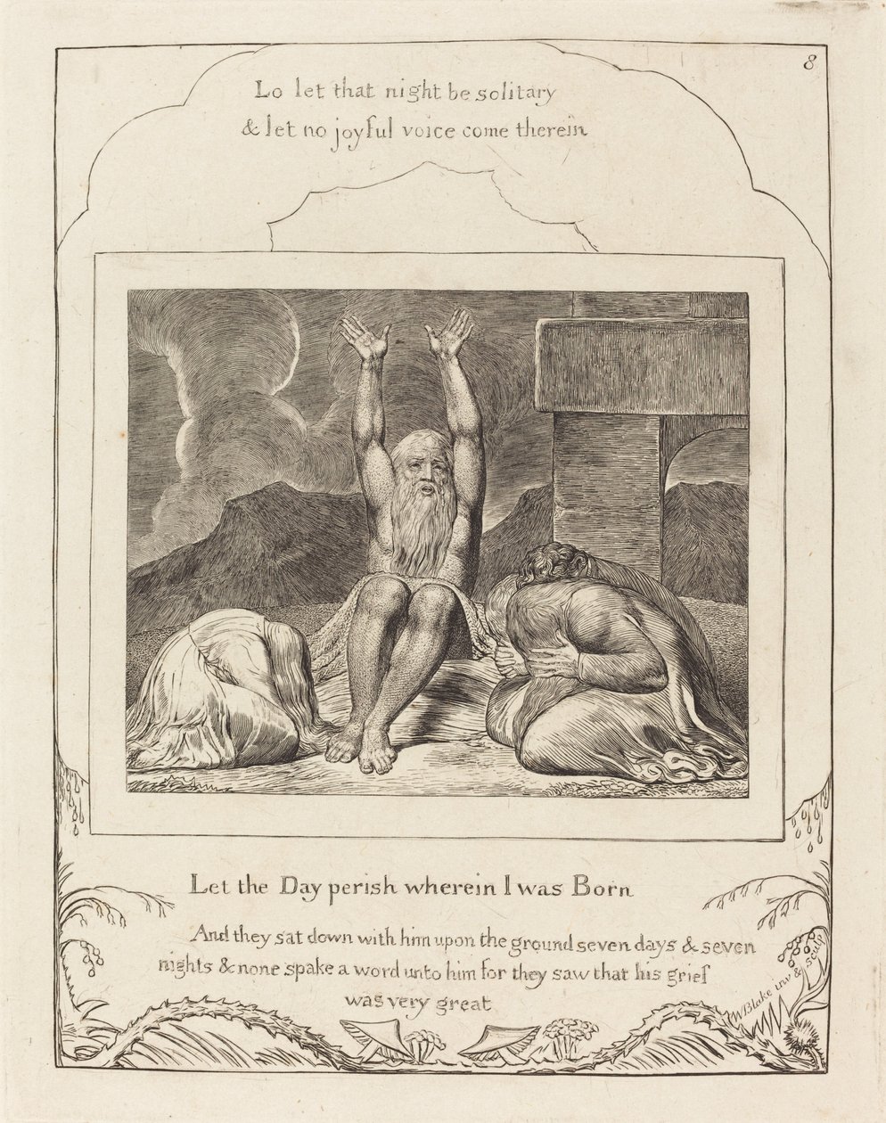 Jobs förtvivlan av William Blake