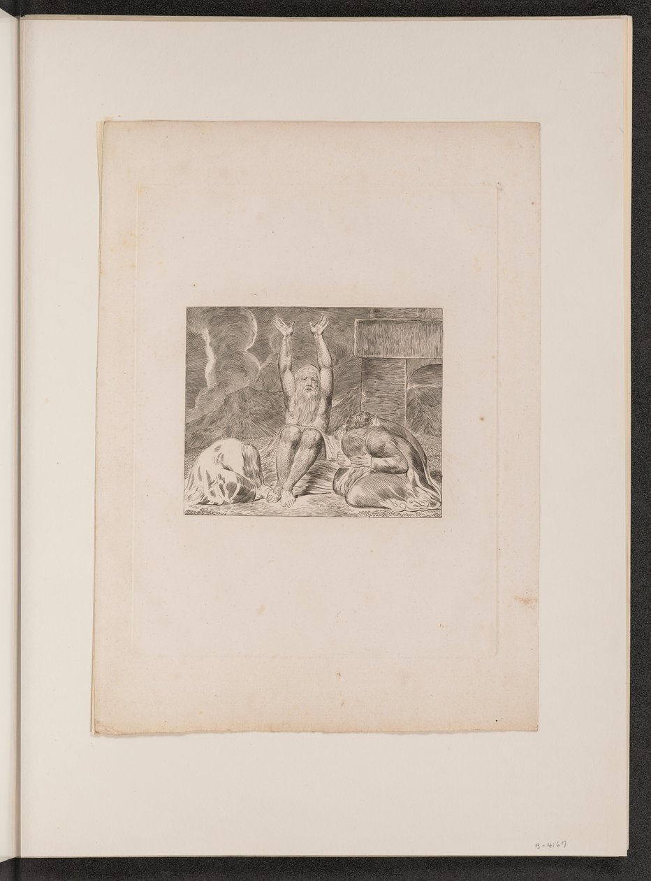 Jobs förtvivlan, 1825. av William Blake