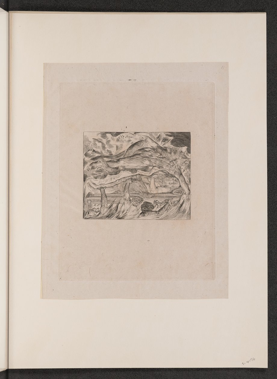 Jobs onda drömmar, 1825. av William Blake