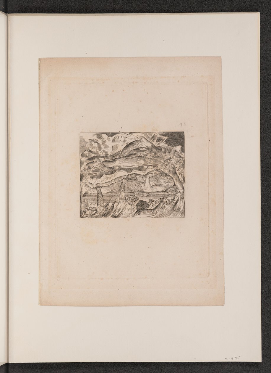 Jobs onda drömmar, 1825. av William Blake