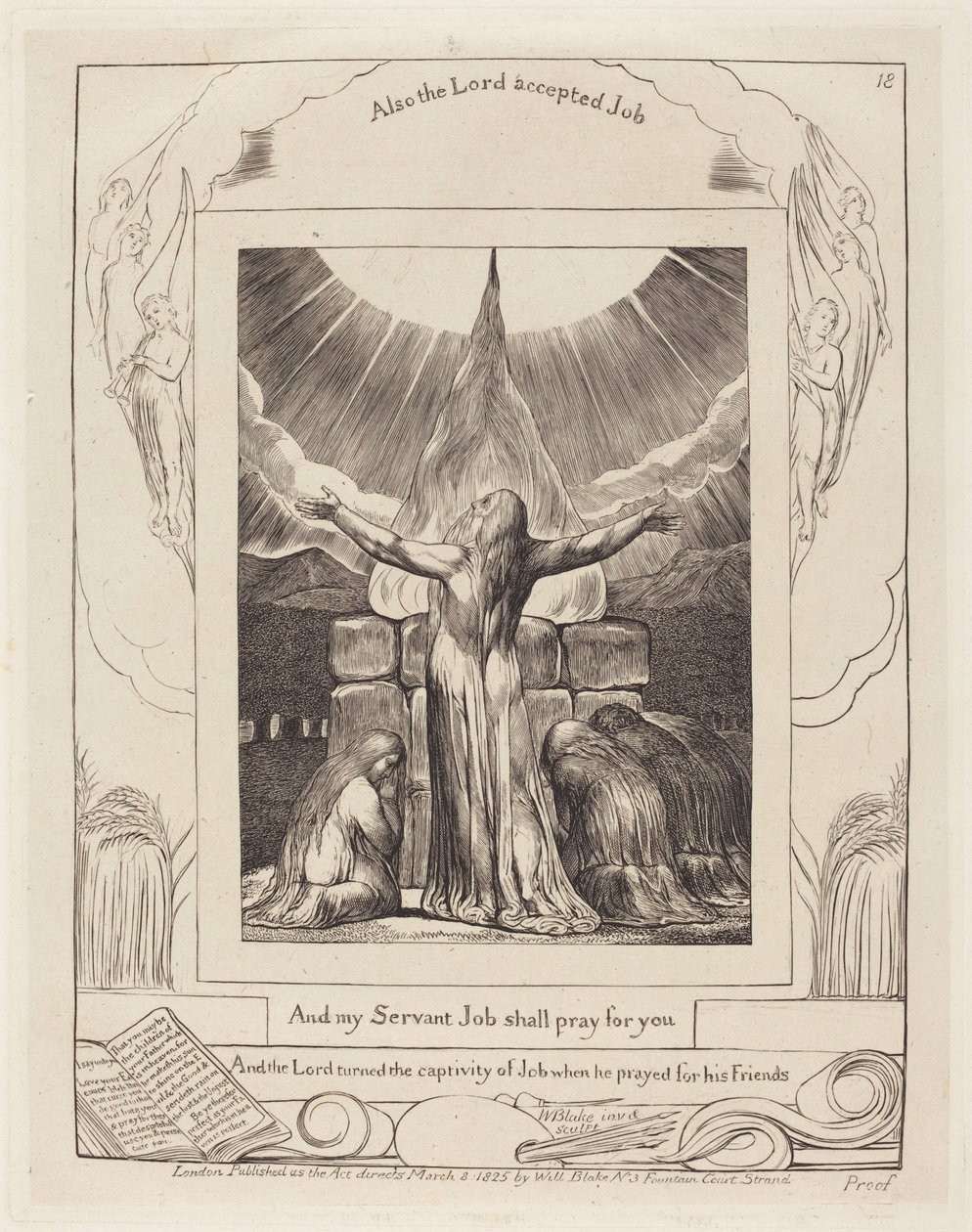 Jobs uppoffring av William Blake