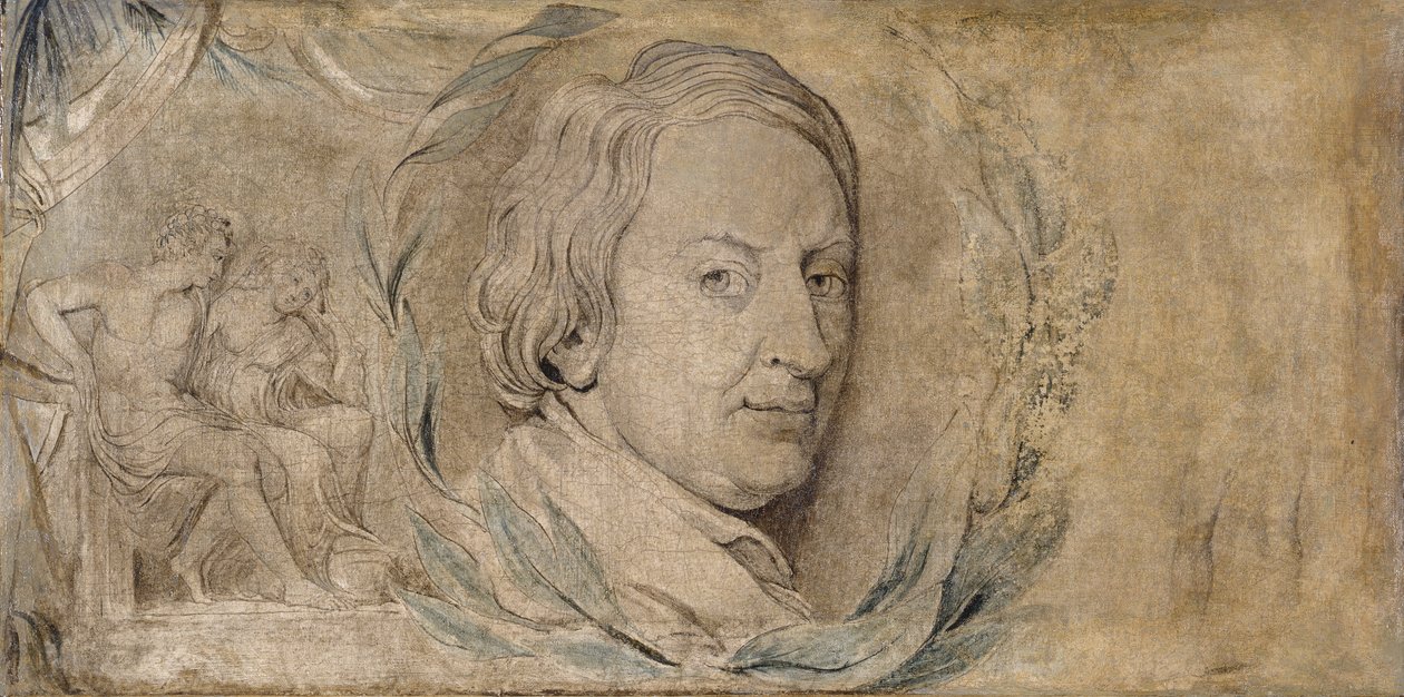 John Dryden, ca 1800 (tempera på duk) av William Blake