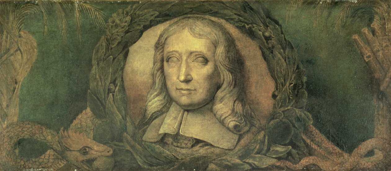 John Milton, ca 1800-03 (tempera på duk) av William Blake