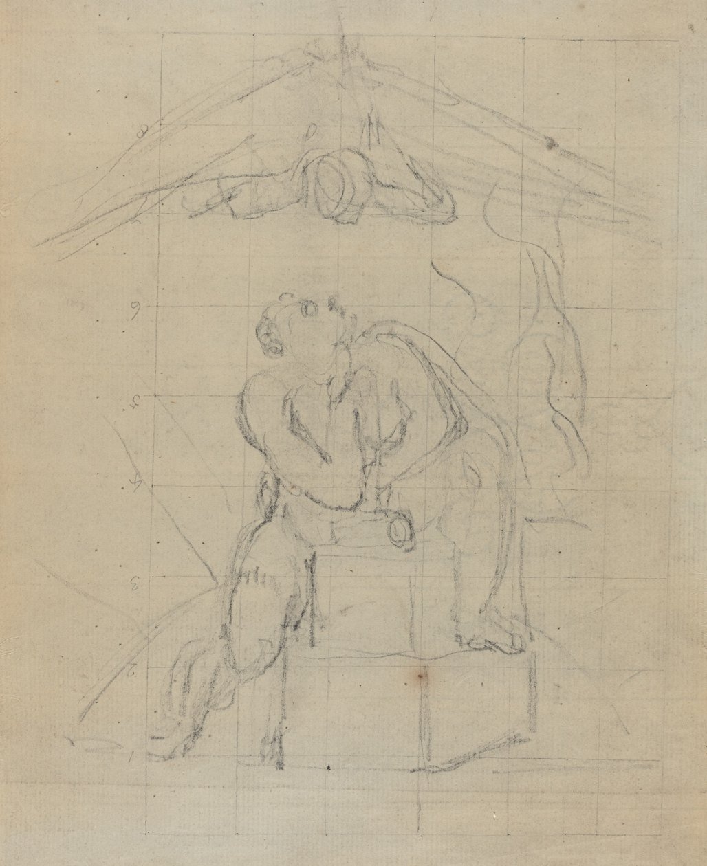 Los och hans spöke [verso] av William Blake