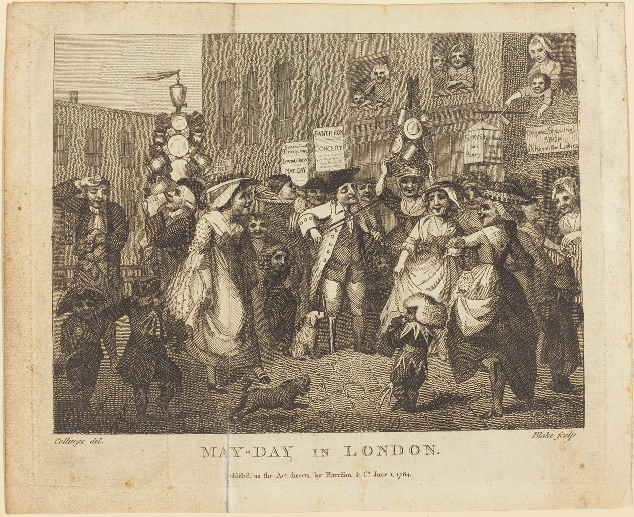 maj-dagen i London, 1784. av William Blake
