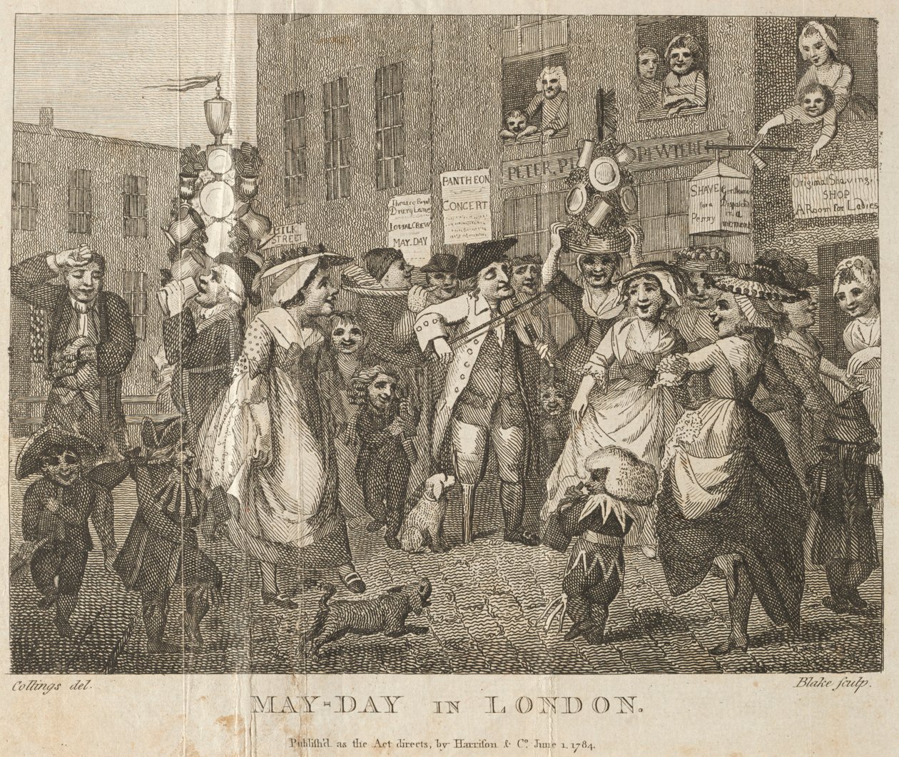 maj-dagen i London, 1784. av William Blake