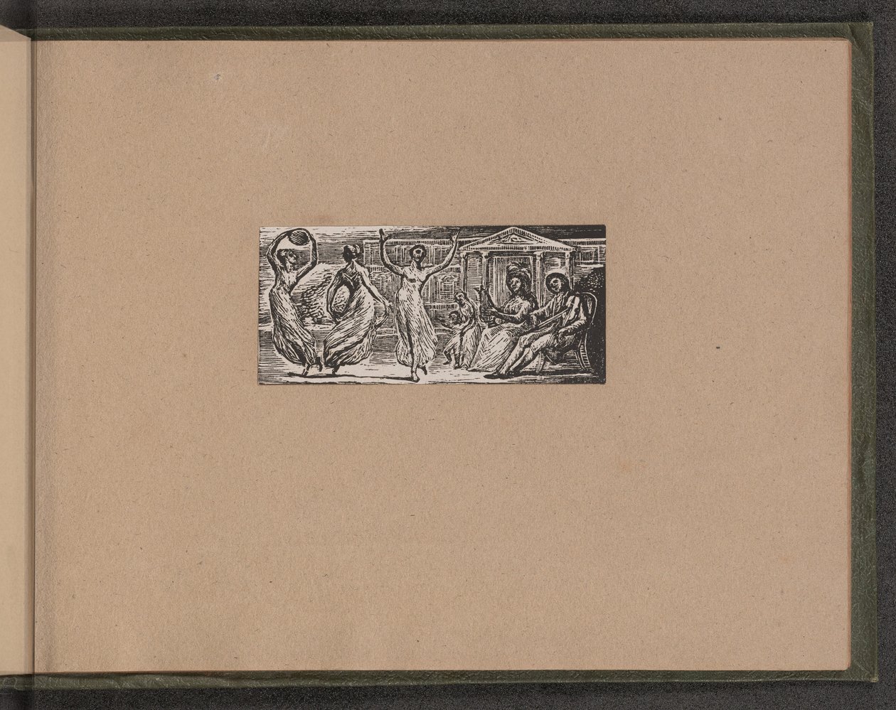 Menalcas tittar på kvinnor dansar, 1821. av William Blake
